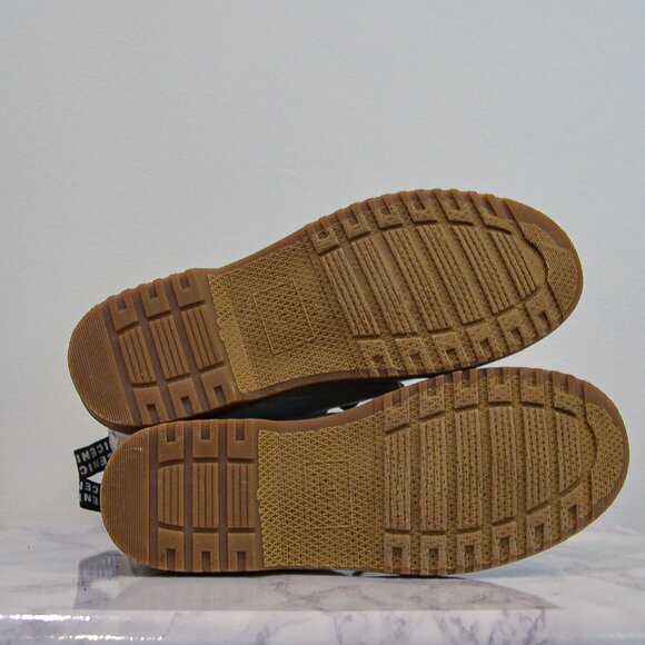 LADY GODIVA | LIGHT DENIM BLEACHED COMBAT BOOTS - Picture 4 of 6